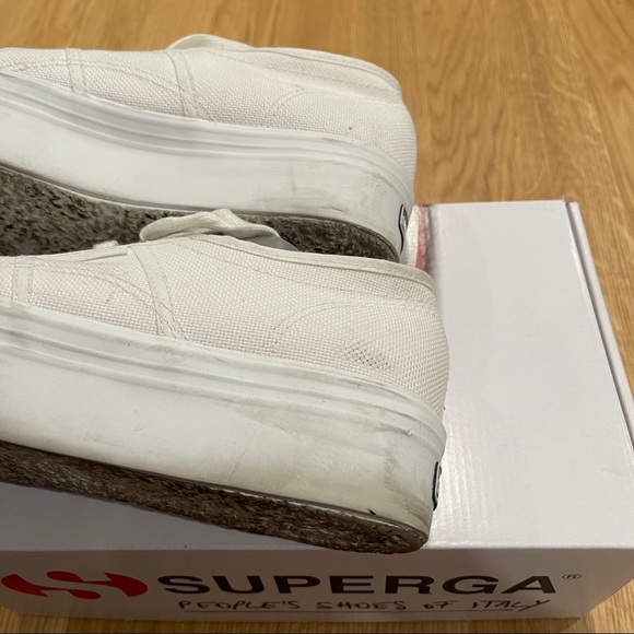 Superga 2790 White Platform Sneakers - Picture 6 of 11